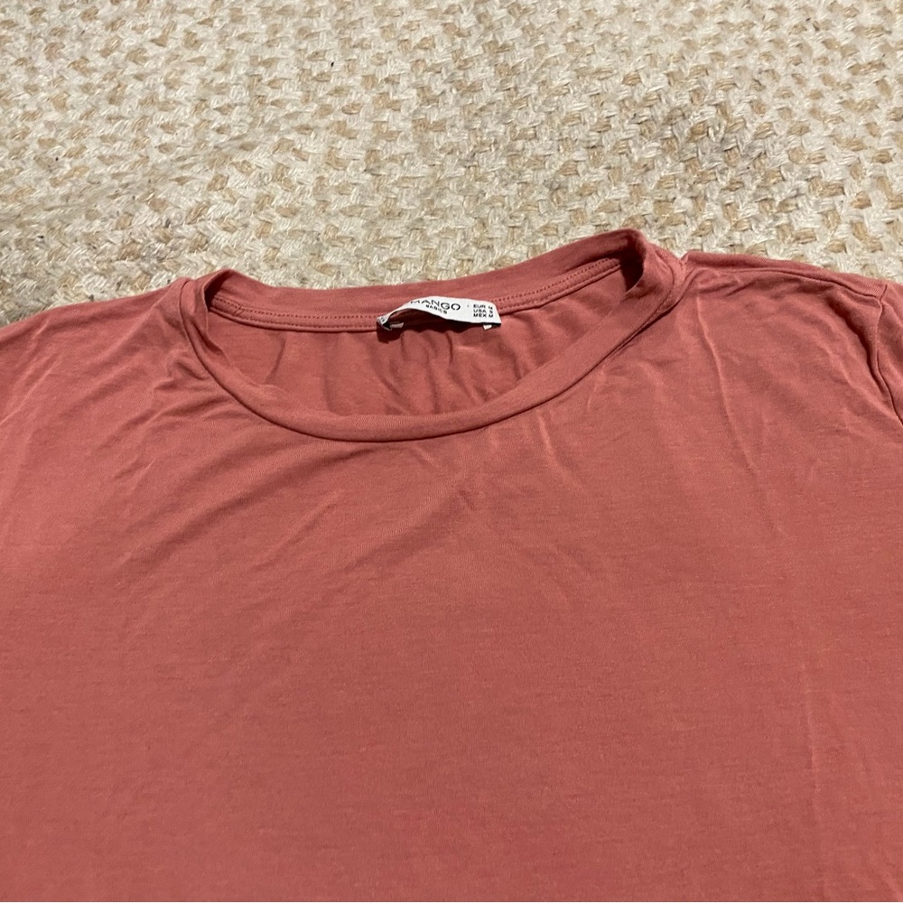 MANGO T-Shirt Powder Pink